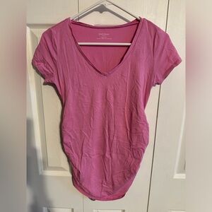 Motherhood maternity pink shirt xsmall